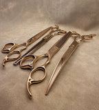 ‘KBW’ The Dolly™ Set – Pink Gold Nano Serrated & Signature Portfolio ￼(Right Handed)
