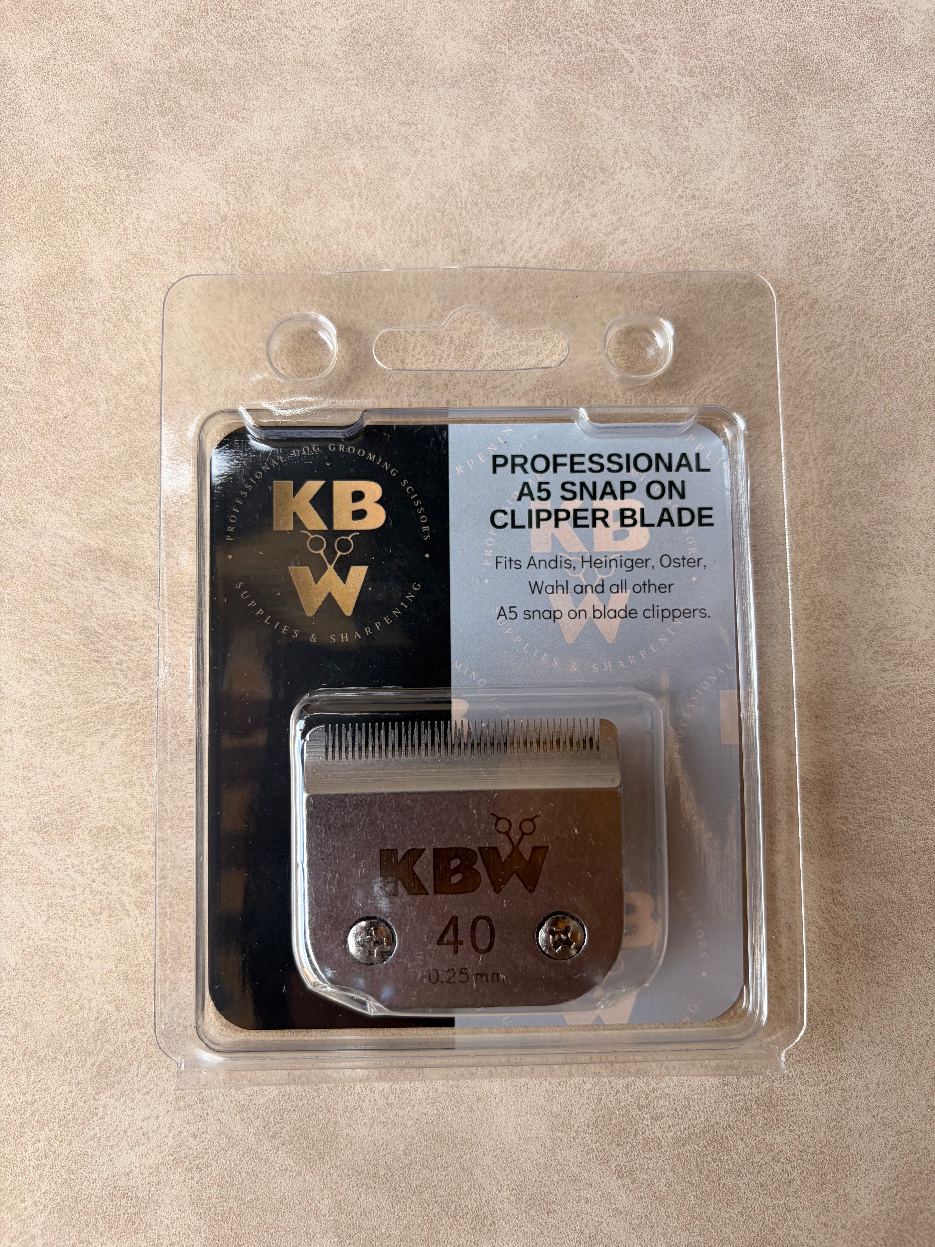 ‘KBW’ A5 Steel Clipper Blades |  #40